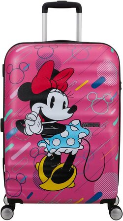 Чемодан American Tourister Wavebreaker Disney FL Spinner L, 77 см, 96 л, колірний дизайн Minnie Future Pop, матове покриття Disney