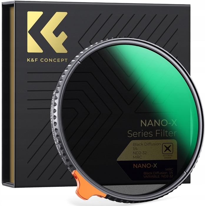 Ефектний фільтр K&F Concept Black Mist 1/4 Dyfuzyjny ND2-32, 58мм