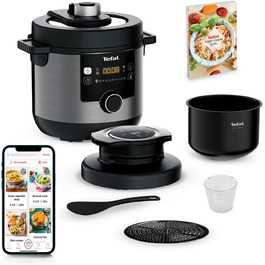 Мультиварка-скороварка Tefal CY7788 Turbo Cuisine & Fry, 7,6 л, 14 програм, фритюрниця, з додатком рецептів