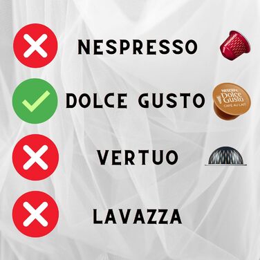 Тримач для капсул кави Castell Deco для 36 Dolce Gusto | Організатор з шухлядами | Білий | Станція для кави