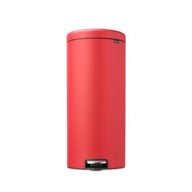 Сміттєвий відер Brabantia з внутрішнім пластиковим відром, сталь, матовий червоний (Mineralrot), 30 л