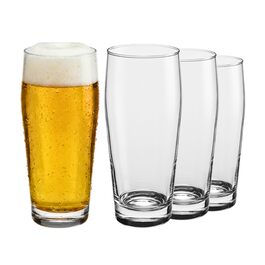 Набір склянок FLINT для пива та коктейлів 650 мл, 4 шт., прозорі, Classic Collection, для мийки в посудомийній машині