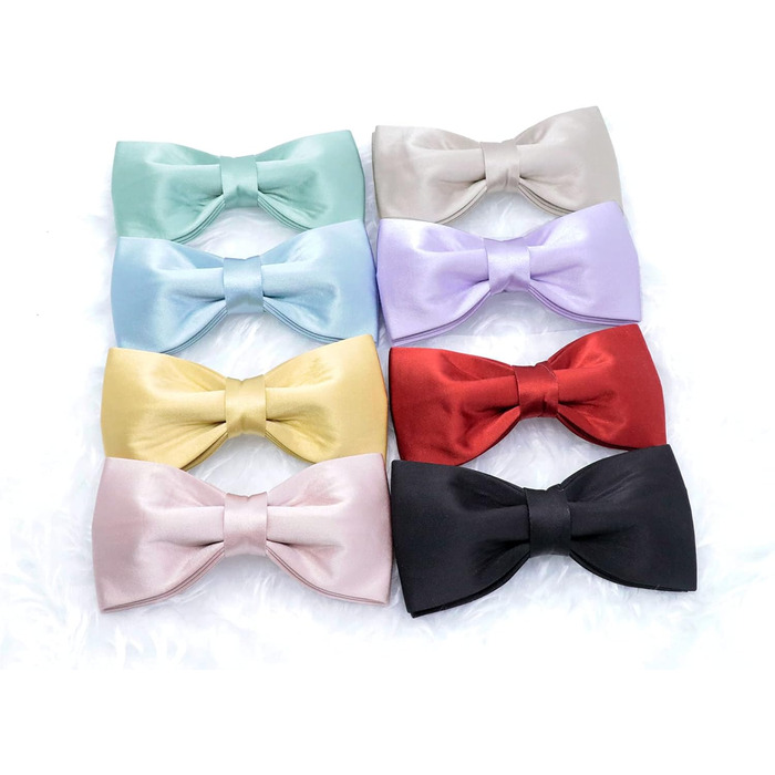 Елегантний ошийник для собак Unique Style Paws з синього шовку з бантиком, регульований, для середніх собак, подарунок