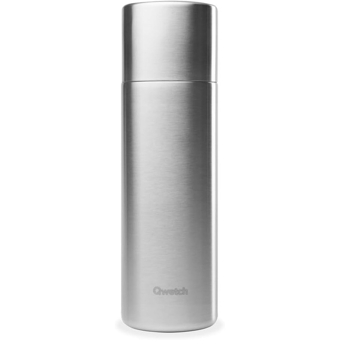 Qwetch Stainless Steel Thermos Flask - 750ml Insulated Bottle & Travel Mug - 24h Cold & 12h Hot - Leakproof, BPA-Free, for Coffee & Tea