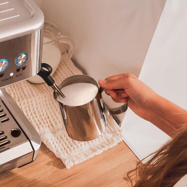 Кавоварка Cecotec Barista Maestro 2250 Вт, 20 бар, з манометром, 2 термоблоки, резервуар для зерен, 20-ступеневе млинок, паровий кран