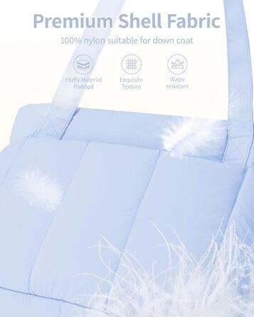 Сумка жіноча Narwey Shopper велика, легка - робоча сумка, сумка для навчання, сумка на плече, сумка-тоут з багатьма кишенями (Синя)