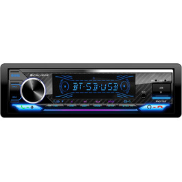 Автомагнітола Caliber 1DIN Bluetooth, FM-тюнер, 4x100Вт, USB/MicroSD, зарядка 2.1A, AUX, гучний зв'язок, зовнішній мікрофон, RCA, MP3/WMA/APE/FLAC