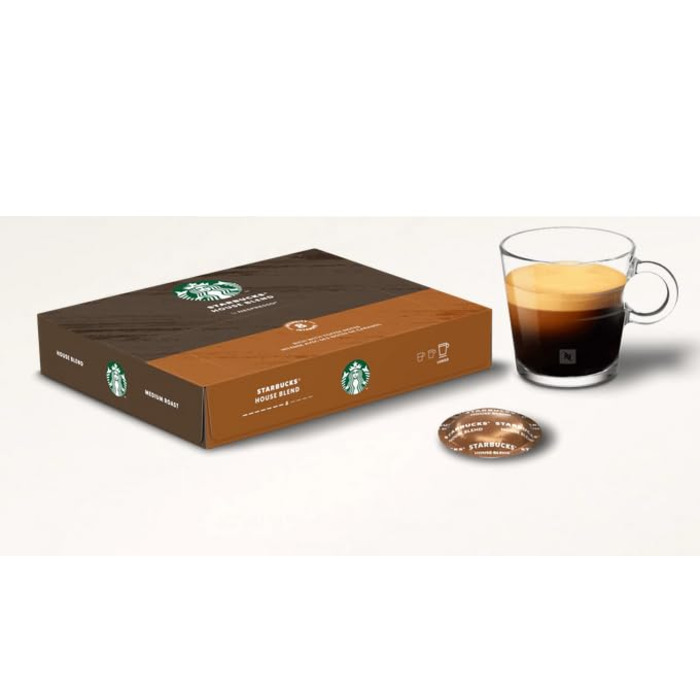Кава Starbucks® House Blend 50 капсул для Nespresso Pro (середній обсмаження, 3.2 кг)