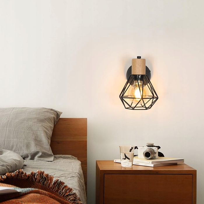 Стільний настінний світильник LOFT LED (E27) з лампочками, інтер'єрний бра