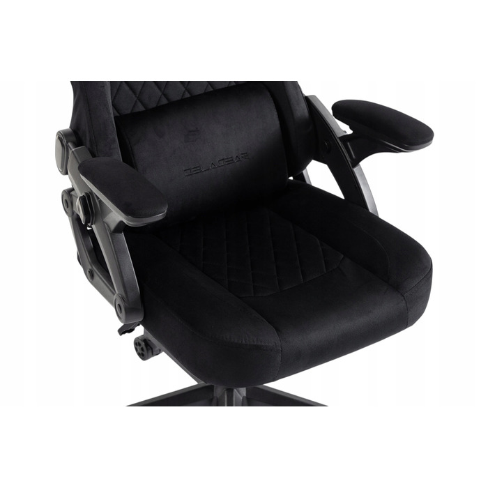 Ігрове крісло Delagear G 404, тканина, чорне