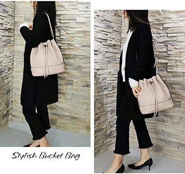 Сумка жіноча AFKOMST бежева: легка сумка на плече, велика м'яка сумка-шопер з двома ремінцями