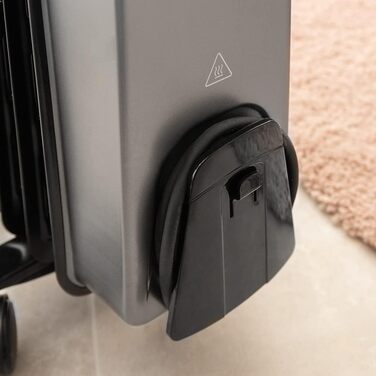 Масляний радіатор Cecotec ReadyWarm 11000 Space 360º Black - 2500 Вт, 11 секцій, 3 режими, з термостатом, колесами, зручним керуванням та системою безпеки. Для приміщень до 28 м²