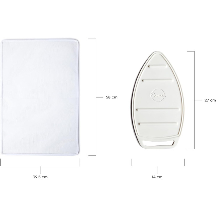 Набір для прасування Encasa XO з квітковим принтом Wildblumen, середній розмір 44'x13', товста фетрова підкладка 4 мм, еластична стрічка з фіксатором, силіконовий підставка для праски, сітчаста тканина, стійка до високих температур, придатна для прання