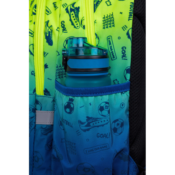 Великий багатокамерний шкільний рюкзак CoolPack 21 л зі світловідбивачами
