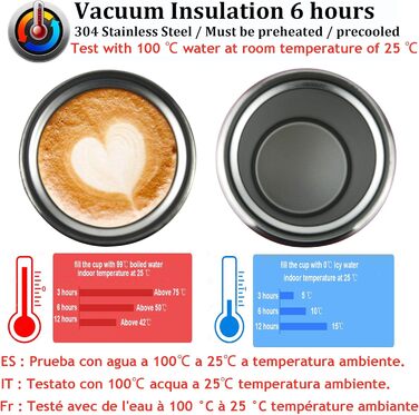 Термокружка-дорожній стакан SLOSH з кришкою, BPA-free, 380 мл, чорний