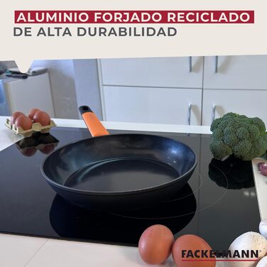 Набір сковорідок Fackelmann Soft з керамічним покриттям Greblon CK2 (28/24/20 см)