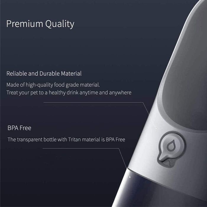 PETKIT Reiseflasche EVERSWEET Travel One-Touch, 400 мл, зелений, для собак