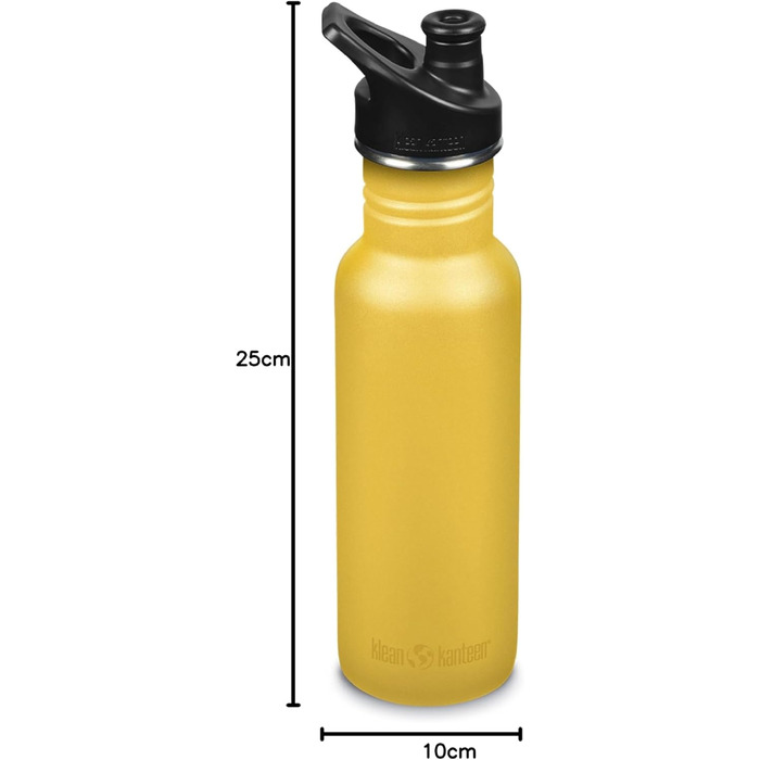 Klean Kanteen Classic Narrow Water Bottle Old Gold 532 ml