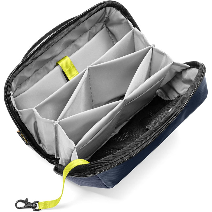 tomtoc Cable Organizer Bag, Electronics Tech Pouch, Laptop Accessory Bag, Cable Bag Case for Charging Cables, Hard Drive, MacBook Adapters, Charger, Power Bank, SD Cards, Blue
