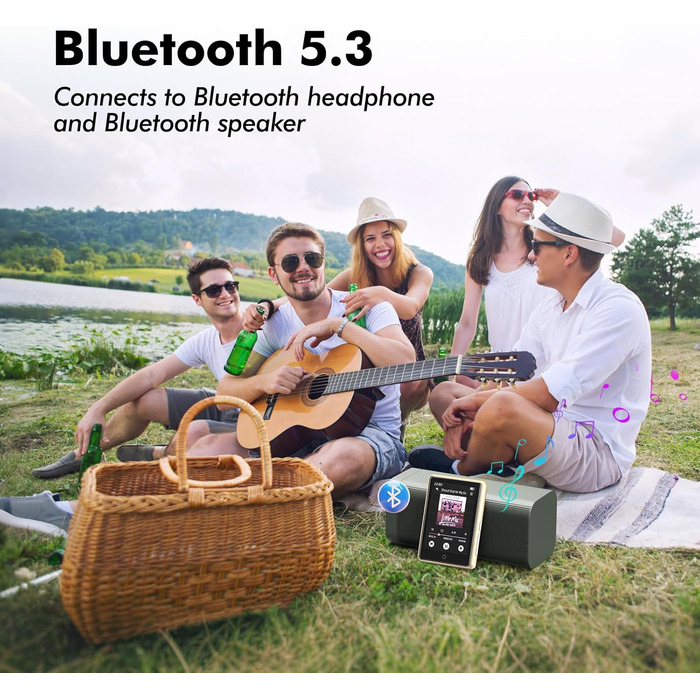 MP3 плеєр для дітей 64GB з Bluetooth 5.3, 2.8