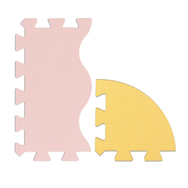 Relaxdays Colorful Puzzle Mat with Border