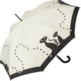 VON LILIENFELD Black Cat Automatic Umbrella - Ladies, Kids & Girls - Lightweight & Stable
