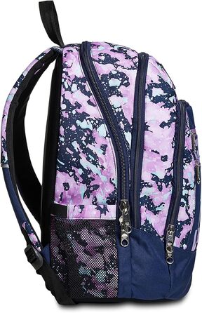 Рюкзак Seven Rucksack Advanced: для школи, університету та відпочинку. Об'ємний рюкзак для підлітків, дівчаток та хлопчиків з відділенням для ноутбука та кишенькою для пляшки. Кольори: рожевий, фіолетовий, темно-синій III