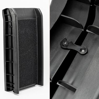 Рампа для собак Lionto до 90 кг, чорна, 156x40 см - навантажувальні бортики багажника, з антиковзким покриттям, для здоров'я суглобів