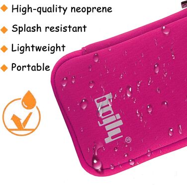 Органайзер для USB-накопичувачів та аксесуарів: водонепроникний чохол, 9 відділень, чорний (Large, RosePurple)