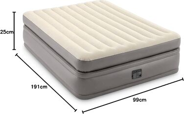 Надувний матрац Intex Twin Comfort Elevated з Fiber-TECH для гостей, 99х191х22 см