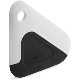 Кухонний скребок Kohler K-8624-0, силікон і нейлон, термостійкий, білий/антрацит