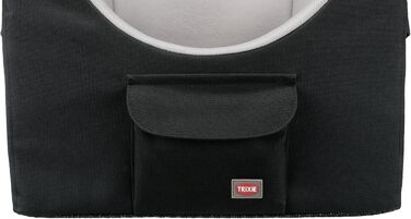 Автокрісло та переноска для собак TRIXIE - 45x39x42 см, до 8 кг, з короткою пов'язкою та кишенею