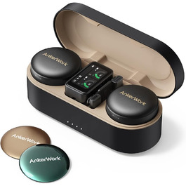 Мікрофон AnkerWork M650 Lavalier Бездротовий, Професійний, З шумозаглушенням, 200м, 15 годин, для Vlogs та Livestream, 3 кольори