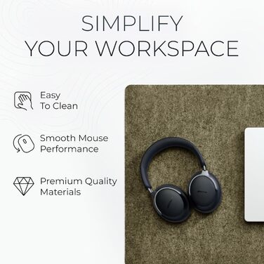 Підкладка на стіл повстяна з мохом (декоративний мох) – захист від подряпин, офісний декор