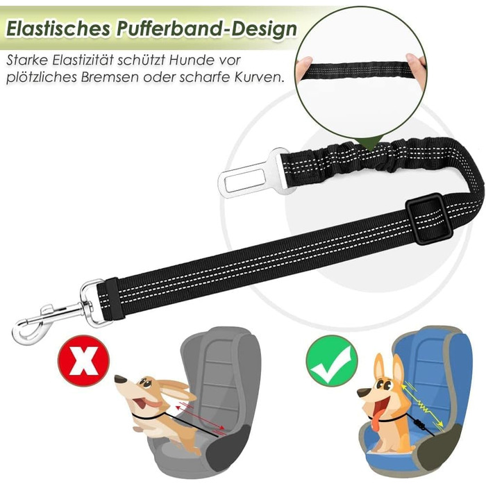 Шлейка для собак SlowTon з кріпленням для авто, чорна, розмір L. Двошарове дихаюче мереживне полотно з латексу, підходить для щоденних занять спортом.