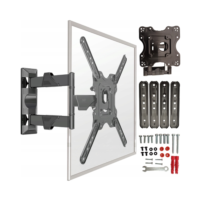 Поворотний настінний кронштейн для телевізора 32-55 дюймів, регульований, MANTA P4