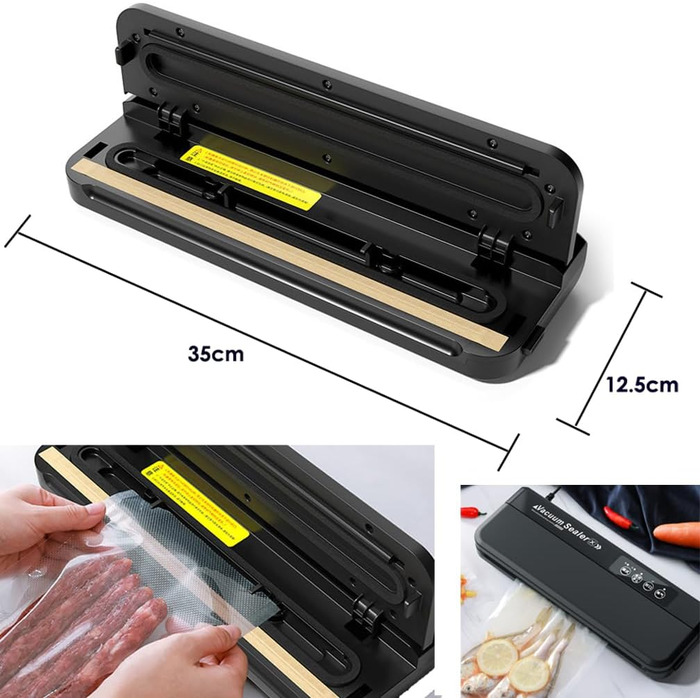 Вакуумний пакувальник 4-в-1: вакуумний пакувальник, запаювач фольги, вакууматор для продуктів, Sous Vide