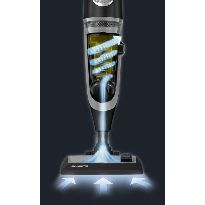 Пилсос Rowenta Powerline Extreme з кабелем, без мішка, 750 Вт, 0,9 л, RH8133 (сріблястий/чорний)