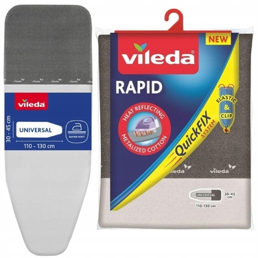Металізований чохол для прасувальної дошки Vileda Rapid, 130x45 см