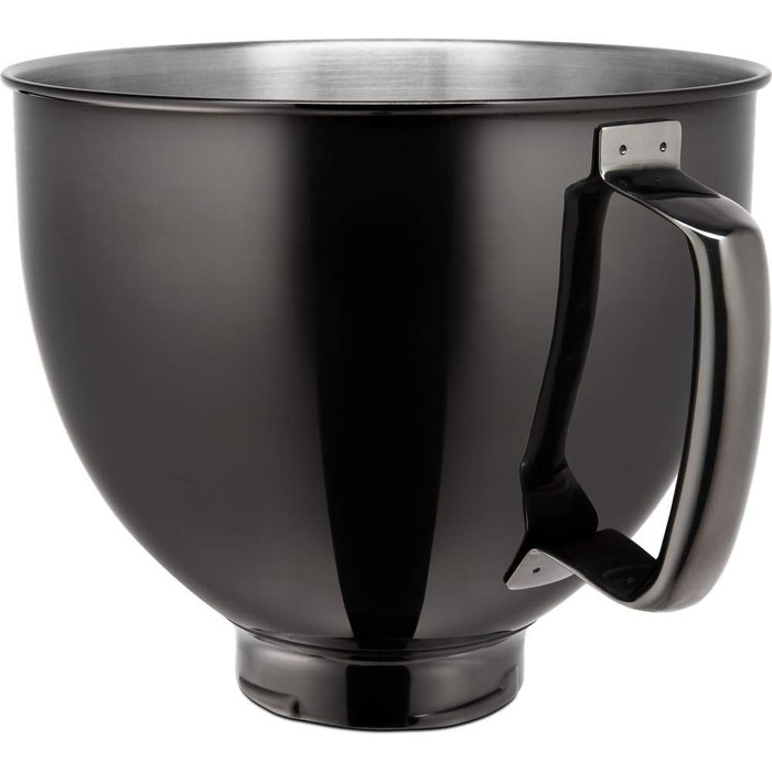 Миска з нержавіючої сталі KitchenAid 4,8 л, чорна, модель 5KSM5SSBRB