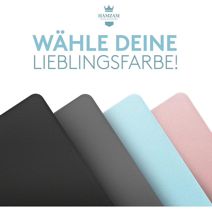Підкладка для столу HAMZAM з PU шкіри, 90x40 см - преміум якість, з інтегрованим мишкою, для офісу та дому
