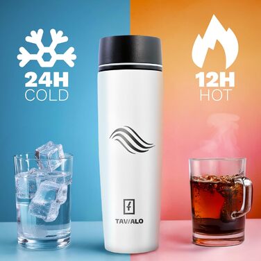 Термокружка Tavialo 460мл, пудрово-рожевий колір, нержавіюча сталь, з ізоляцією, для напоїв