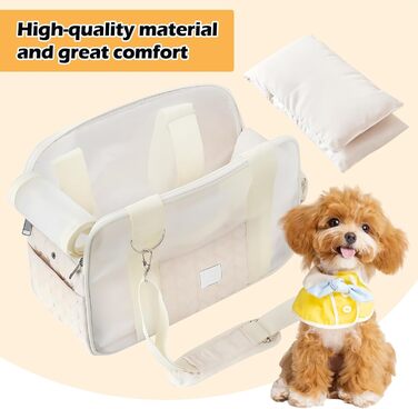 Транспортувальна сумка для собак та котів до 5 кг – Легка та дихаюча переноска для маленьких тварин, з ременем безпеки та кишенями, ідеальна для авто, подорожей та відпочинку на природі