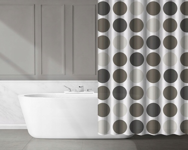 Вінілова штора для душу AWD Interior, 180 x 180 см