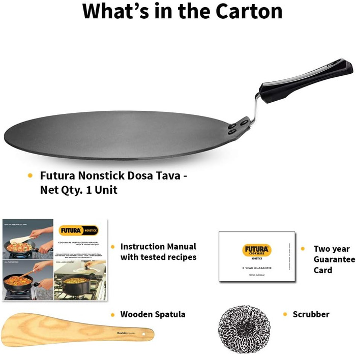 Сковорода-гриль HAWKINS Futura Dosa, антипригарна, 28 см, чорна