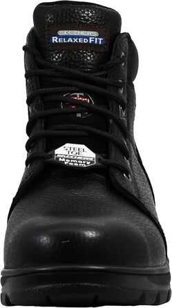 Черевики робочі Skechers Workshire Peril для жінок (39.5 EU, широка колодка, чорний колір)