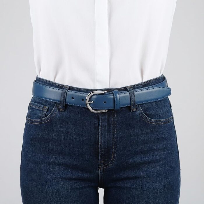 Жіночий шкіряний ремінь Biagiotti Avio 3 см, регульований (115 см) в подарунковій коробці