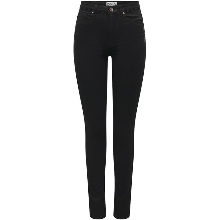 Джинси жіночі ONLY Onlultimate King Reg, Washed Black (XL / 32L) - класичні прямі джинси