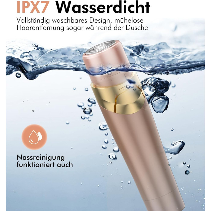 Електричний жіночий епілятор 6-в-1 для бікіні, обличчя та тіла - гладке гоління без подразнень
