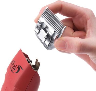 Машинка для стрижки тварин Aesculap FAV5 з набором гребінців | Стрижка собак, коней | Професійна якість | Машинка для стрижки собак та коней